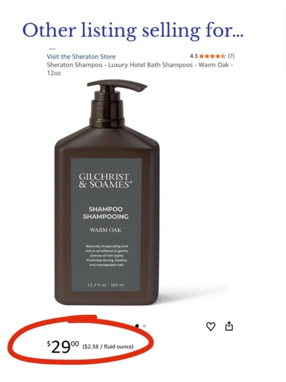 LUXURY HOTEL COLLECTION WARM OAK SHAMPOO - 12.2 fl.oz